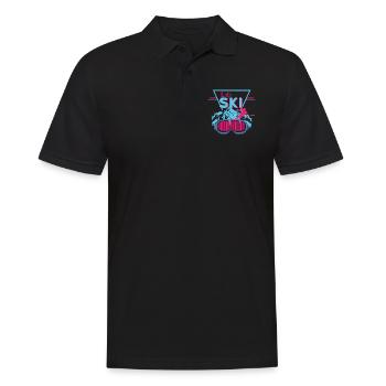 Domaine skiable de ski rétro - Polo Homme - noir - Devant - Kai (181cm)