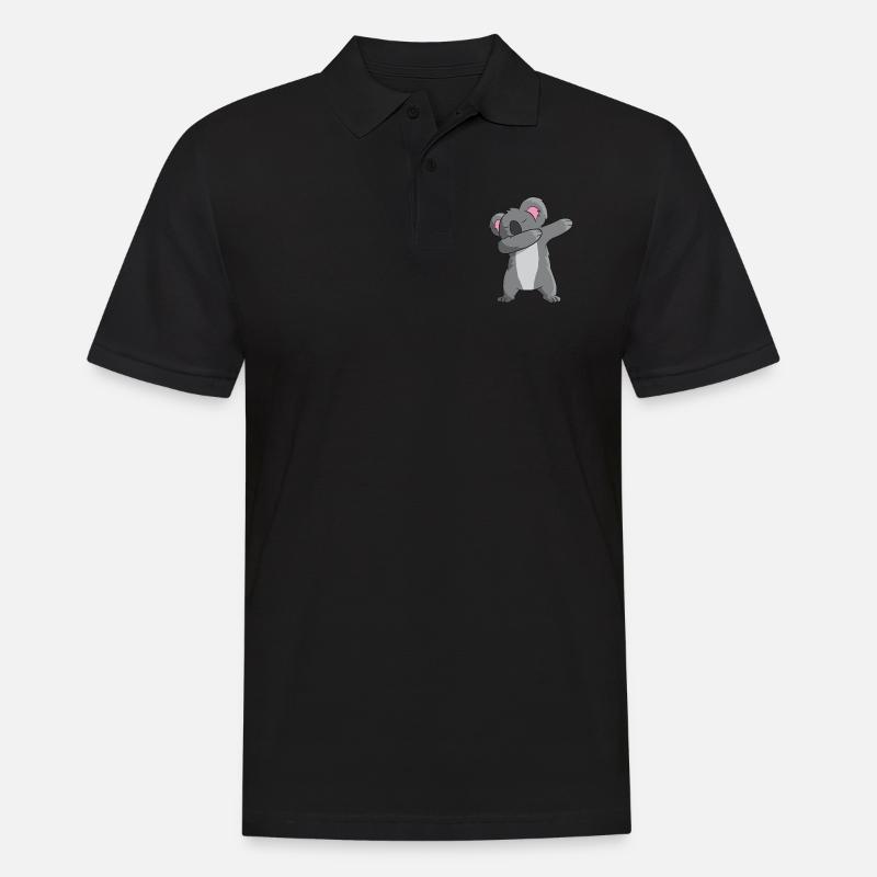 Koala - DAB / Tanzen / dabbing / dabben - Männer Poloshirt - Schwarz
