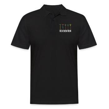 Rechenzentrum Gartenarbeit Landschftsgärtner - Männer Poloshirt - Schwarz - Vorne - Kai (181cm)