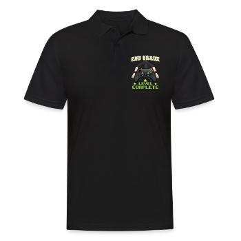 2nd Grade Level Complete Elemenatary Graduation - Men's Polo Shirt - black - Front - Kai (181cm)