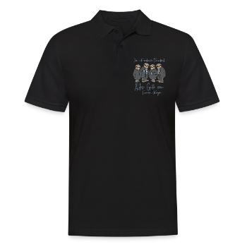 Abschied Kollege Ruhestand Arbeitskollege Rente - Männer Poloshirt - Schwarz - Vorne - Kai (181cm)