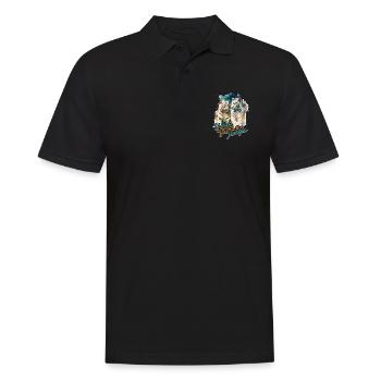 Ich habe eine Küche, weil sie mit dem Haus kam - - Männer Poloshirt - Schwarz - Vorne - Kai (181cm)