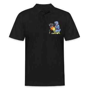 Witch Slap - Halloween Fun - Männer Poloshirt - Schwarz - Vorne - Kai (181cm)