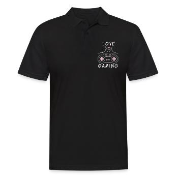 I Love Gaming - Gamer Life - Männer Poloshirt - Schwarz - Vorne - Kai (181cm)
