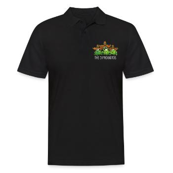 Cinco de Mayo Die 3 Froggitos Mexikaner Lustig - Männer Poloshirt - Schwarz - Vorne - Kai (181cm)