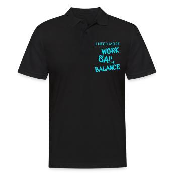 Sail Sailing Segeln - Männer Poloshirt - Schwarz - Vorne - Kai (181cm)