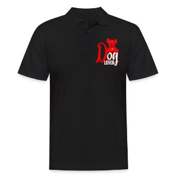 Amoureux des chiens - Polo Homme - noir - Devant - Kai (181cm)