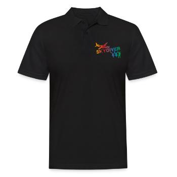 Skydiver T-shirt - Men's Polo Shirt - black - Front - Kai (181cm)