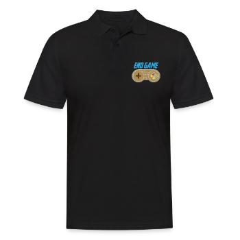 Helden Stern Superhero Comic Cartoon Game Geschenk - Männer Poloshirt - Schwarz - Vorne - Kai (181cm)