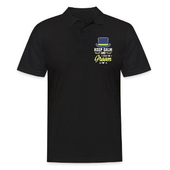 Gardez le marié calme - Polo Homme - noir - Devant - Kai (181cm)