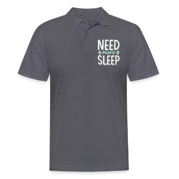need sleep - Men's Polo Shirt - charcoal grey - Front - Nico (186cm)