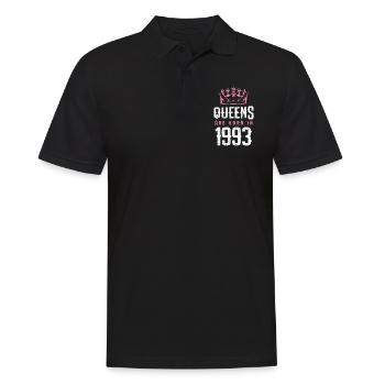born in 1993 - Männer Poloshirt - Schwarz - Vorne - Kai (181cm)