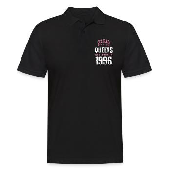born in 1996 - Men's Polo Shirt - black - Front - Kai (181cm)