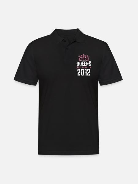 born in 2012 - Men's Polo Shirt - black