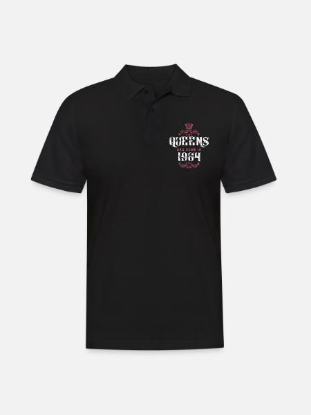 born in 1964 - Männer Poloshirt - Schwarz