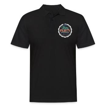 Ibiza Party Crew - Men's Polo Shirt - black - Front - Kai (181cm)