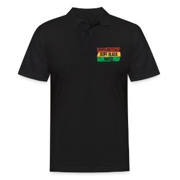 Black History Nurse Africa - Men's Polo Shirt - black - Front - Kai (181cm)