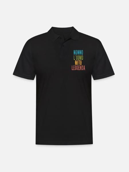 Nonno Uomo Mito Leggenda Regalo - Polo Homme - noir
