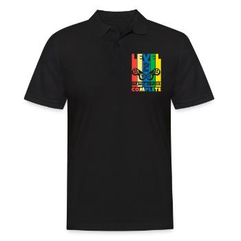 Anniversaire 2ème anniversaire de mariage Niveau 2 Complete - Polo Homme - noir - Devant - Kai (181cm)