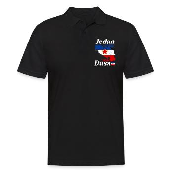 Balkan Josip Broz Tito SFRJ Jugoslawien Geschenk - Männer Poloshirt - Schwarz - Vorne - Kai (181cm)