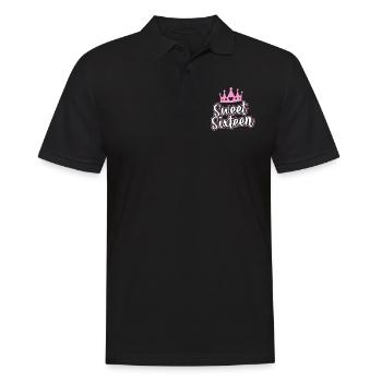 Sweet Sixteen 16e cadeau d’anniversaire - Polo Homme - noir - Devant - Kai (181cm)