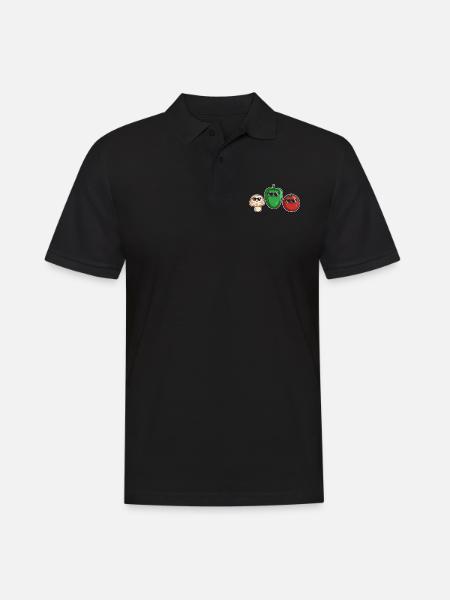 Veggies Sunglasses Gardening Vegetables - Men's Polo Shirt - black