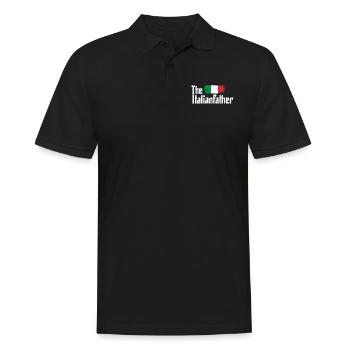 Italie Papa Papa Papa Papi Italian Père Padre - Polo Homme - noir - Devant - Kai (181cm)