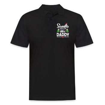 Le Père Noël ressemble beaucoup à papa Noël Noël - Polo Homme - noir - Devant - Kai (181cm)