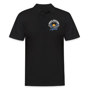 Whale Watching Whale Watching Orca Blue Whale - Men's Polo Shirt - black - Front - Kai (181cm)