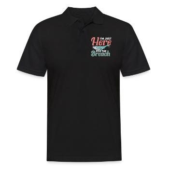 Whale Watching Whale Watching Orca Blue Whale - Men's Polo Shirt - black - Front - Kai (181cm)