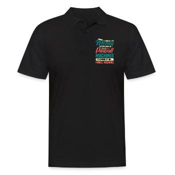 Flipper Retro Pinball Flipperautomat Bumper - Polo Homme - noir - Devant - Kai (181cm)