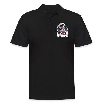 Otter Space Astronaut Space Otter Sea Otter - Men's Polo Shirt - black - Front - Kai (181cm)
