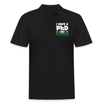 Programmer Computer Scientist Computer Nerd Gift - Men's Polo Shirt - black - Front - Kai (181cm)