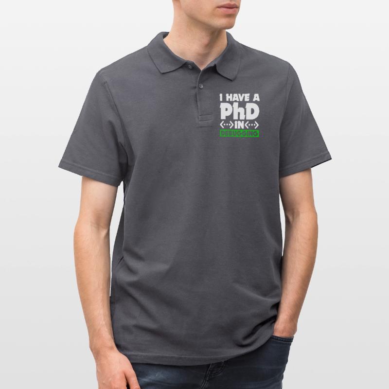 Programmierer Informatiker Computer Nerd Geschenk Männer Poloshirt