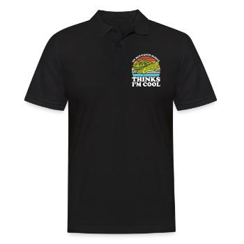 Red-eared Turtle Turtle - Men's Polo Shirt - black - Front - Kai (181cm)