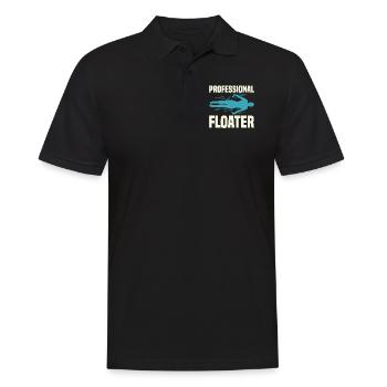 Schwimmen Wassersport Pool Schwimmsport Schwimmer - Männer Poloshirt - Schwarz - Vorne - Kai (181cm)