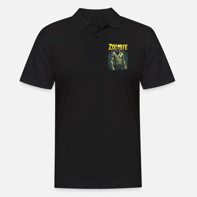 Conception de zombie d’Halloween - Polo Homme - noir