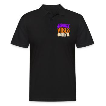 Halloween Costume - Men's Polo Shirt - black - Front - Kai (181cm)