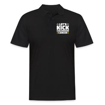 Krebs Im Kindesalter Childhood Cancer Awareness - Männer Poloshirt - Schwarz - Vorne - Kai (181cm)