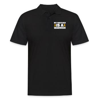 Krebs Im Kindesalter Childhood Cancer Awareness - Männer Poloshirt - Schwarz - Vorne - Kai (181cm)