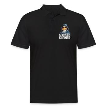 Calm down, little funny saying - Men's Polo Shirt - black - Front - Kai (181cm)