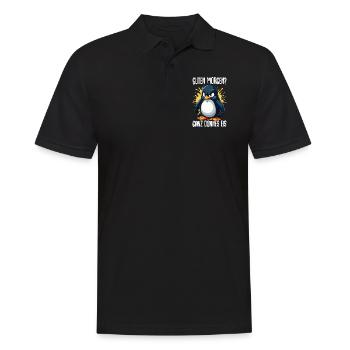 Bonjour glace très mince Pingouin grognements matinaux - Polo Homme - noir - Devant - Kai (181cm)