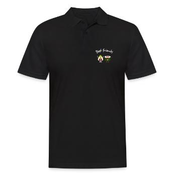 Meilleurs amis : Sushi & Avocat école de garderie au Japon - Polo Homme - noir - Devant - Kai (181cm)