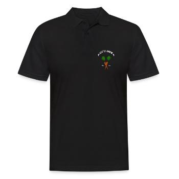 carrot grow garden farmer farmer garden gardener - Men's Polo Shirt - black - Front - Kai (181cm)
