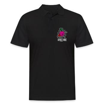 Unbeetable / unbeatable beetroot beet on dark - Men's Polo Shirt - black - Front - Kai (181cm)