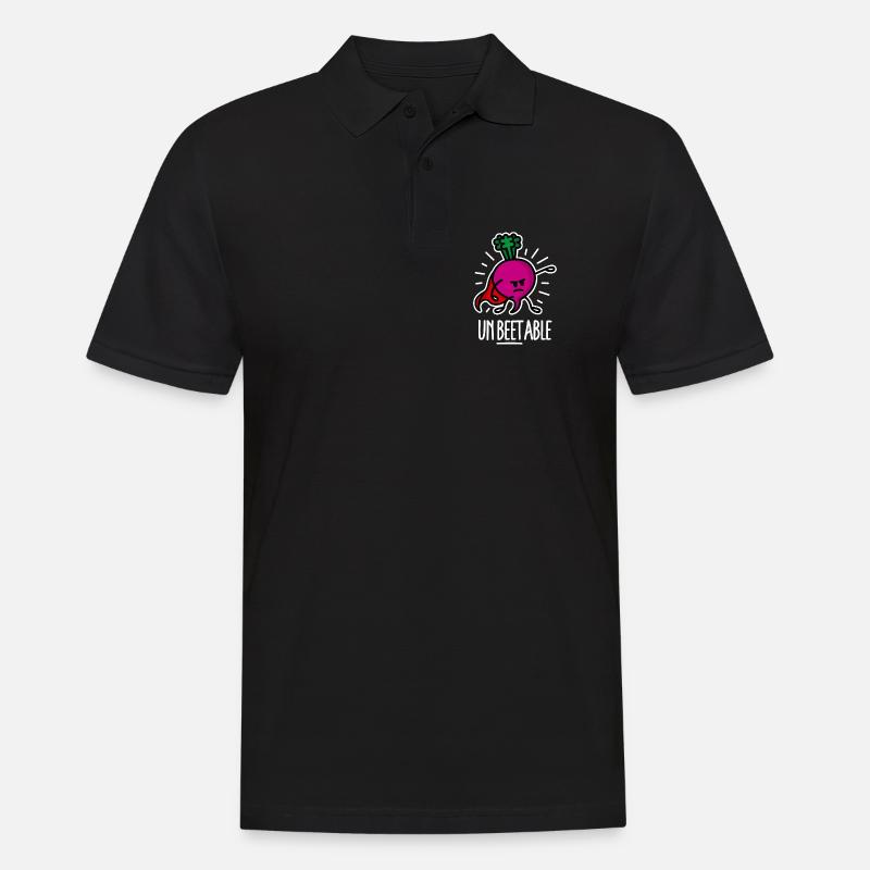 Beetroot betterave / imbattable sur dark - Polo Homme - noir