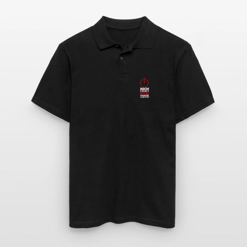 Programme d’ordinateur Code Nerd Script Hacker Polo Homme