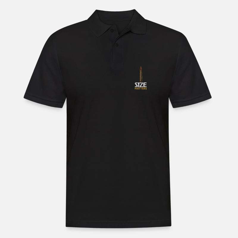 Munition mit starker Botschaft - Männer Poloshirt - Schwarz