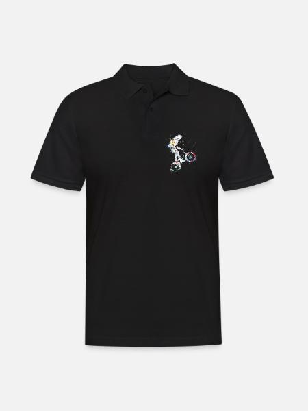 BMX Fahrrad / BMX Bike / BMX Freestyle - Männer Poloshirt - Schwarz