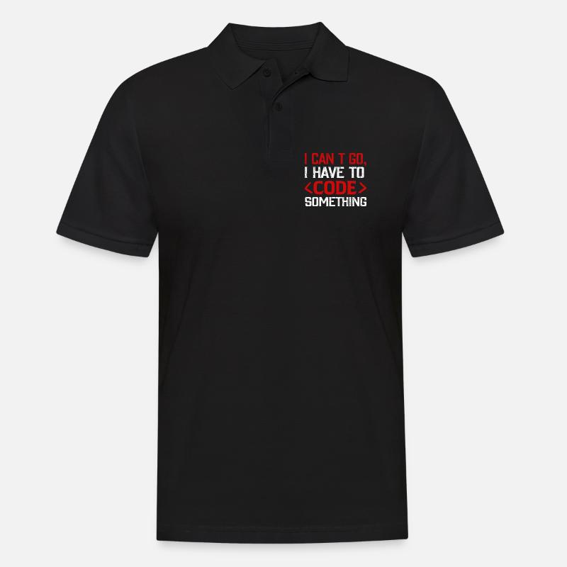 Programmeur, Nerd , Code informatique - Polo Homme - noir